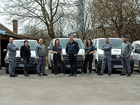 Handwerker Team von bg Dienstleistungen